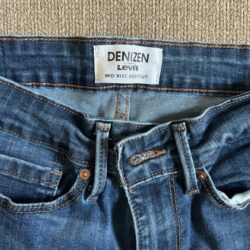 Signature by Levi Strauss Denizen Mid Rise Bootcut Jeans - Blue 28x32